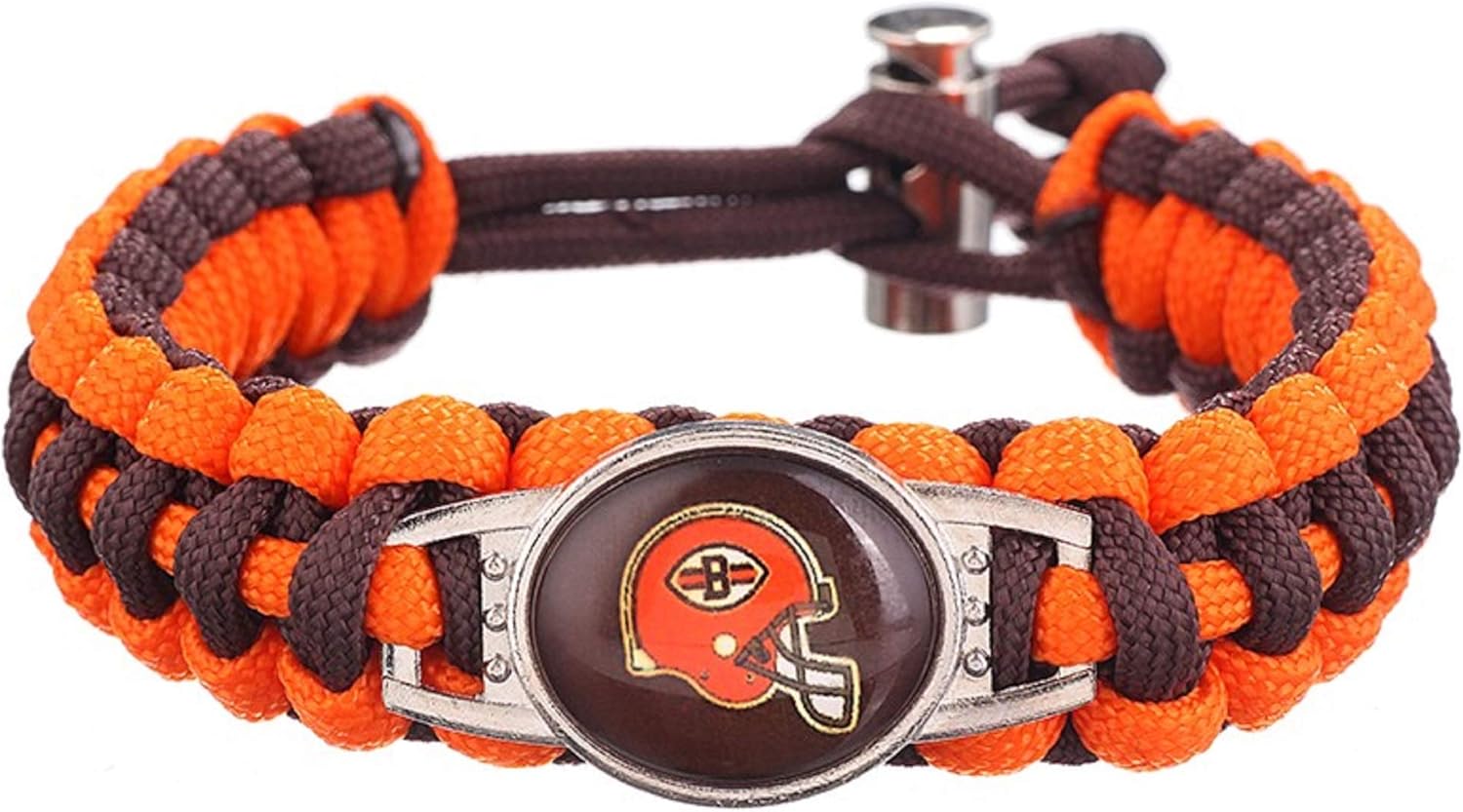 Swamp Fox Cleveland Browns Adjustable Paracord Bracelet 7