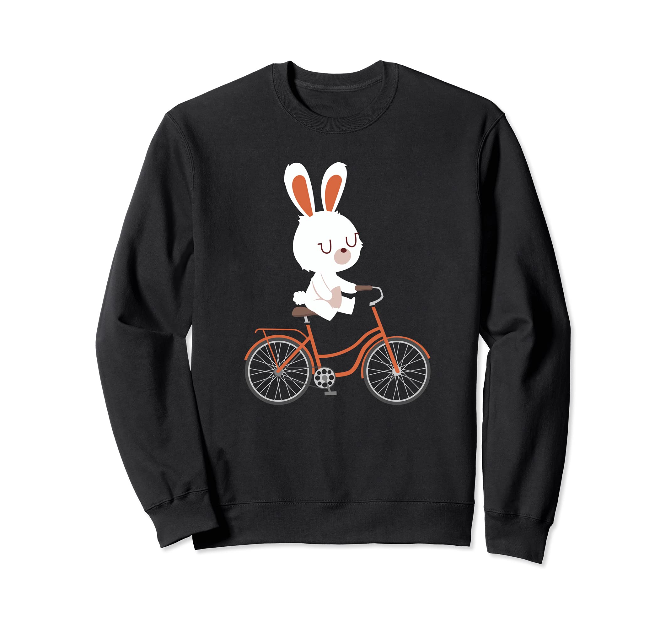 Cute Bunny On Bike I Rabbit Cycling I Bicycle Bunny Sweatshirt
