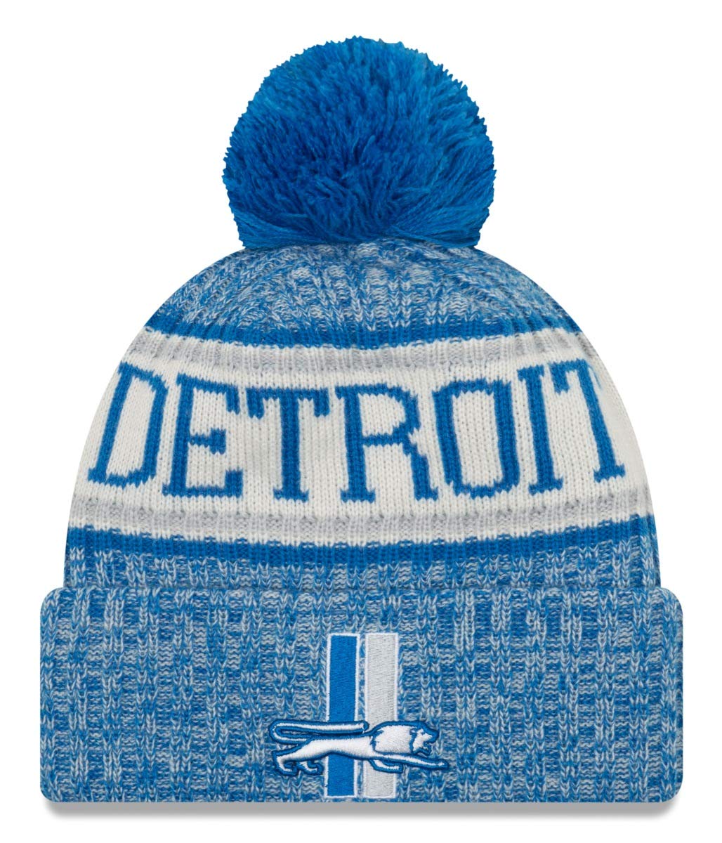 New Era Detroit Lions 2018 NFL Sideline On Field Historic Sport Knit Hat