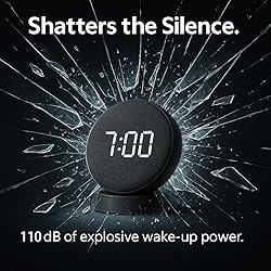 REACHER Loud Alarm Clock for Heavy Sleepers