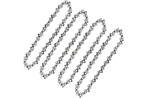 ZINYEME 4 Inch Mini Chainsaw Chain, Replacement Cordless Battery Powered Electric Portable Chainsaw Chain, Mini Cordless Electric Chainsaw Chain for Wood Branch Pruning Trimming Cutting (4 pcs)