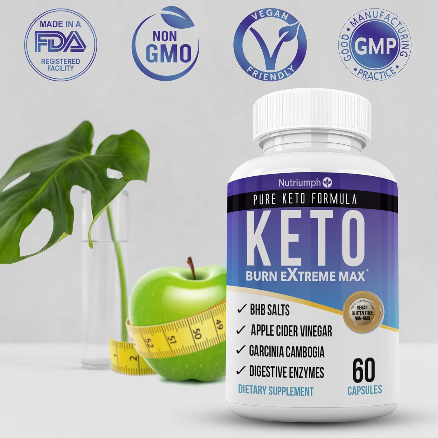 Keto Burn Extreme Max Fat Burner Diet Pills Ketogenic Weight Loss for