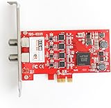 TBS 6205 QUAD FREEVIEW DVB-T2/T/C Terrestrial / Cable Quad TV Tuner PCIe Card (Replacement for TBS 6285)