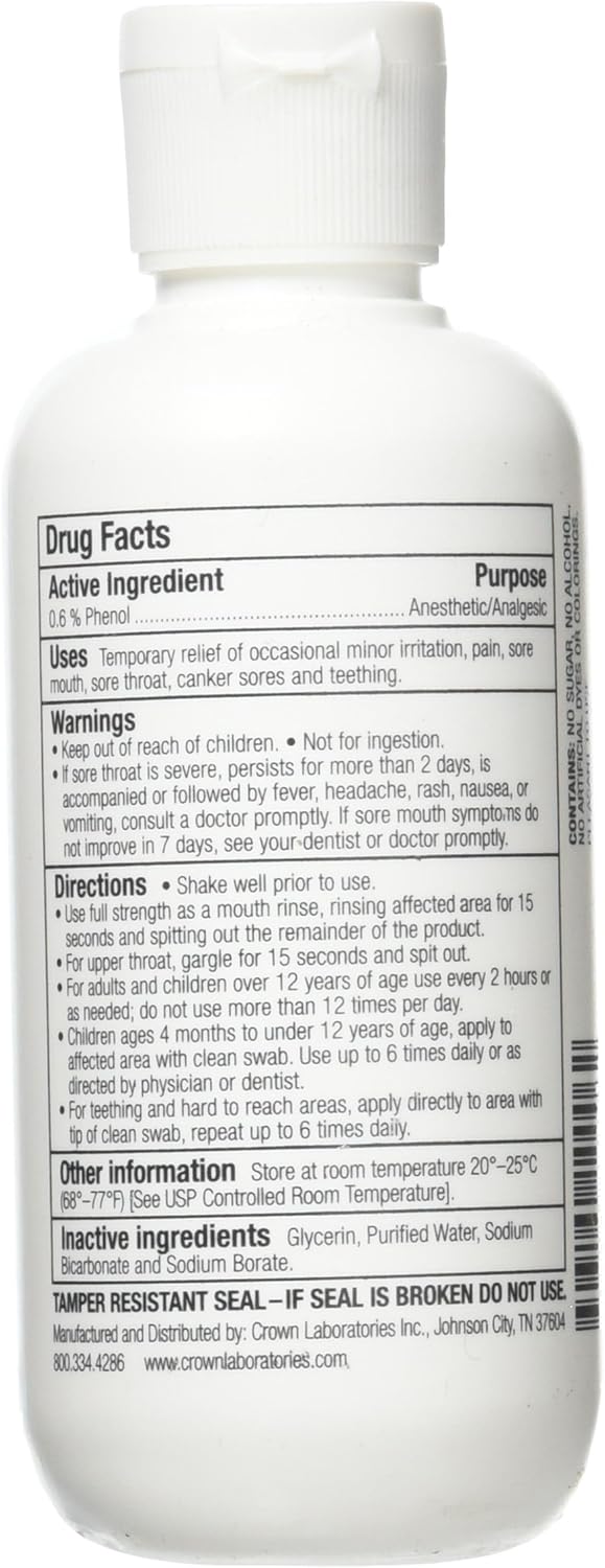 Ulcer Ease Anesthetic Mouth Rinse, 6 oz Bottle: Health & Personal Care