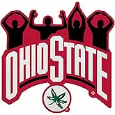 Rico Industries NCAA Ohio State Buckeyes O-H-I-O Hand Sign Shape Cut Pennant - Home and Living Room Décor - Soft Felt EZ to Hang