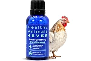 HEALTHYANIMALS4EVER HA4E - Chicken Respiratory Support Supplement - Effective Breathing Aid for Chickens - Highly Effective Homeopathic Formula - 300 Tablets