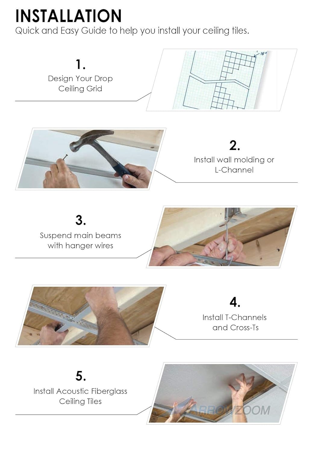 Arrowzoom New 10 Pieces Of 23 6 X 23 6 X 0 6 Inches Black Diy