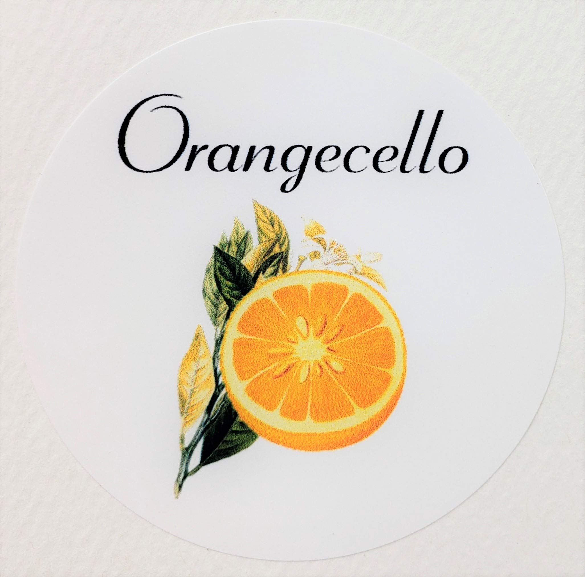 ORANGECELLO LABELS - EURO DESIGN - ROUND CIRCLES (12, 2" DIAMETER CIRCLES)