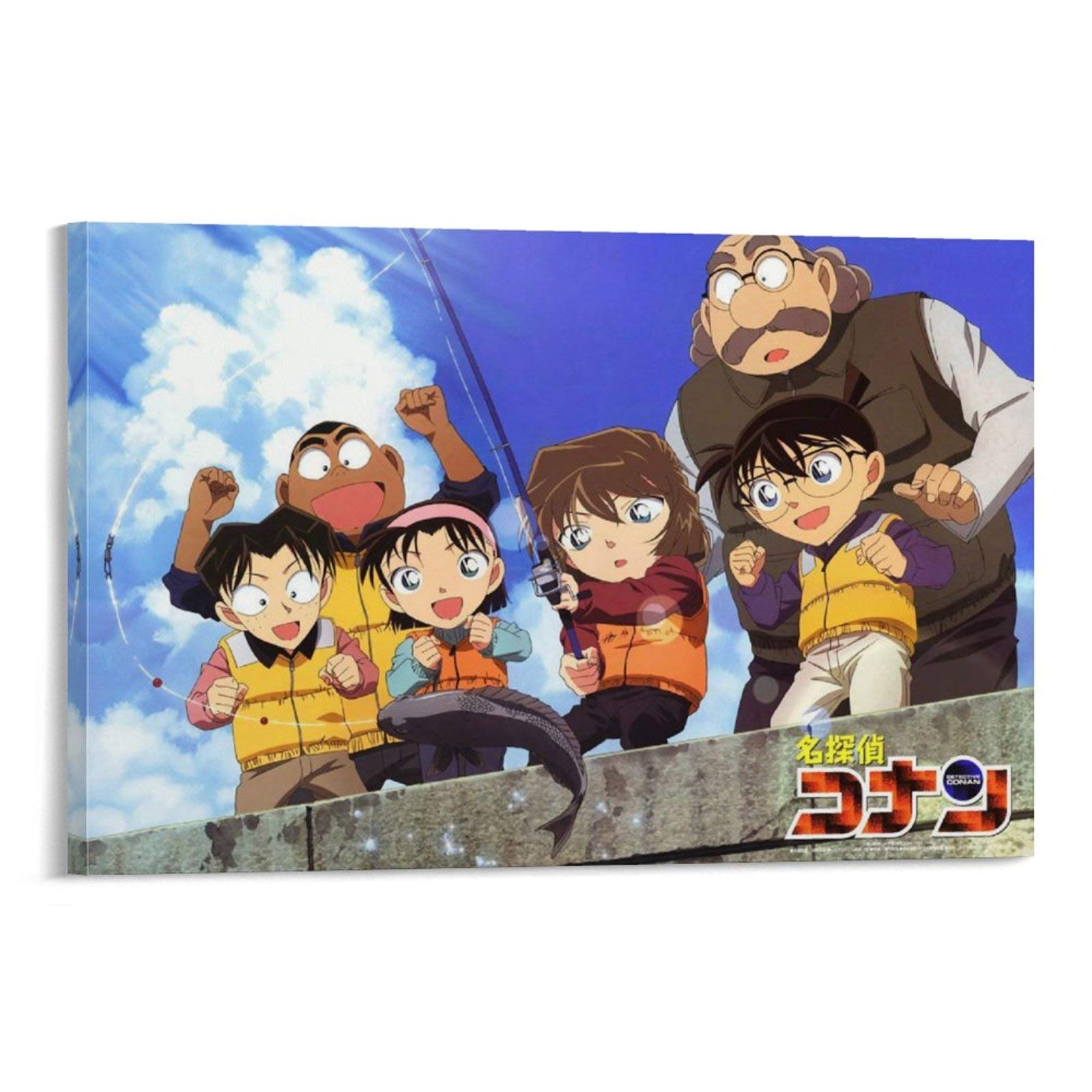 Anime Poster Conan Haibara Ai Ayumi Mitsuhiko Genta Poster Decorative Painting Canvas Wall Art Livin
