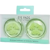 Bexter Cucumber Hot &amp; Cold Eye Pads &ndash; Gel Eye Masks for Puffiness, Dark Circles, Migraines &amp; Stress Relief &ndash; Reusable, Microwavable &amp; Freezable &ndash; 2 Pads Set