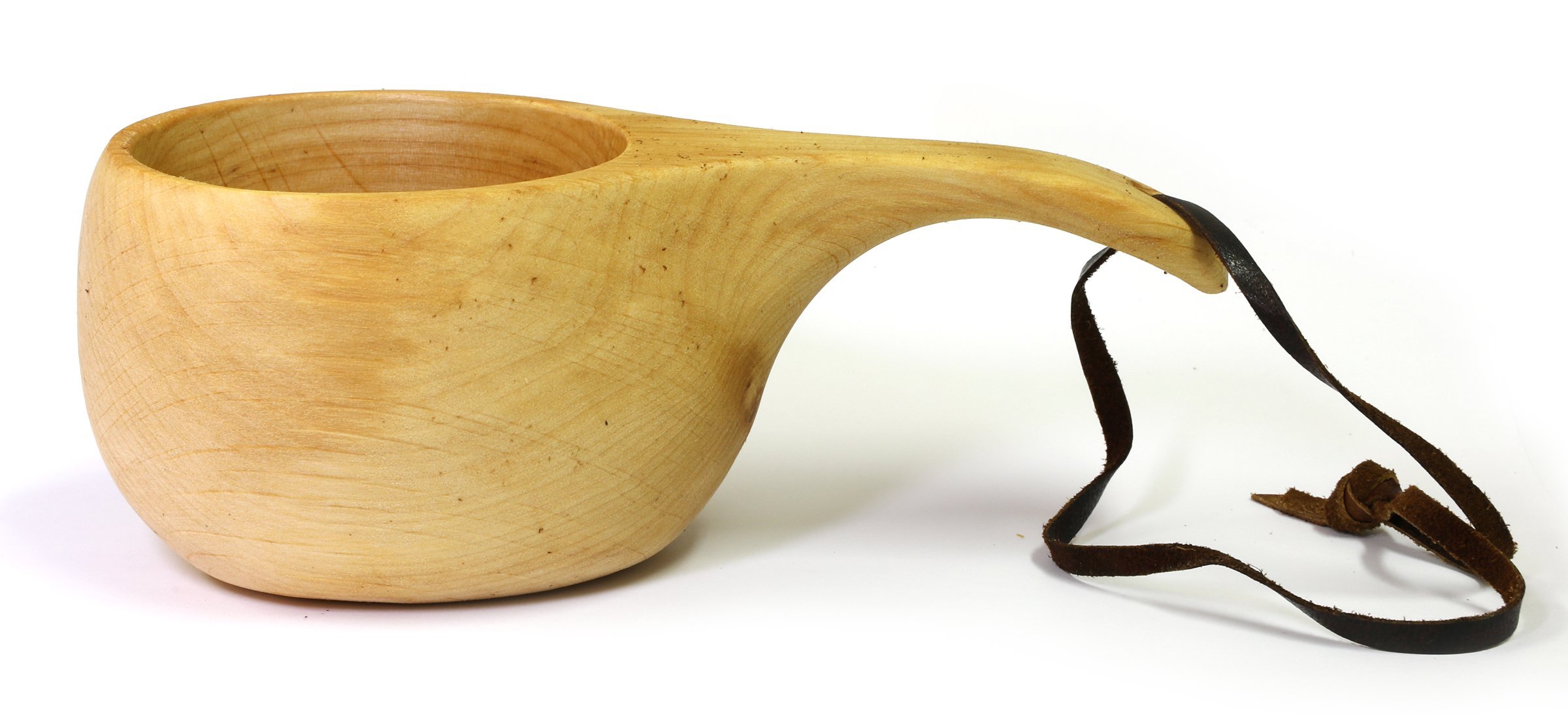 Nordic_art_store Handmade Kuksa Ancient Lapland Finland Wooden Drinking Cup No 015 for Hiking, Camping, Kitchen, Outdoors or a Gift