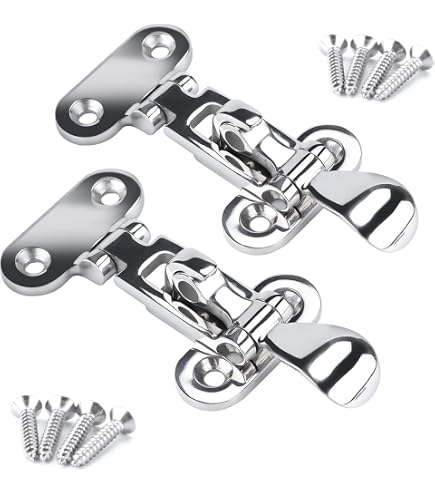 MARINE CITY 316 Stainless Steel Swivel Hasps – Heavy-Duty Safety Latch For Boats, Marine Gear, & Outdoor Storage (2-3/4 X 1 Inch)