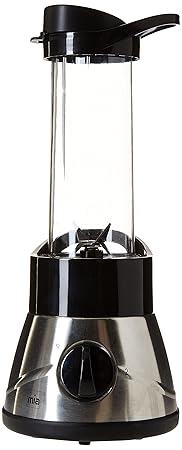 Mia BL 7591 Edelstahl Smoothie Maker, 4 Stufen Drehregler Trinkbecher, 4 flügeliges Edelstahlmesser, Spülmaschinen geeignet, 