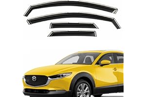AEROGUYS in-Channel Window Deflectors Extra Durable Window Visors Rain Guards Fit for Mazda CX-30 2020-2023, Sun Visors, Wind Vent Visors, Car Accessories - 4pcs. AG0285