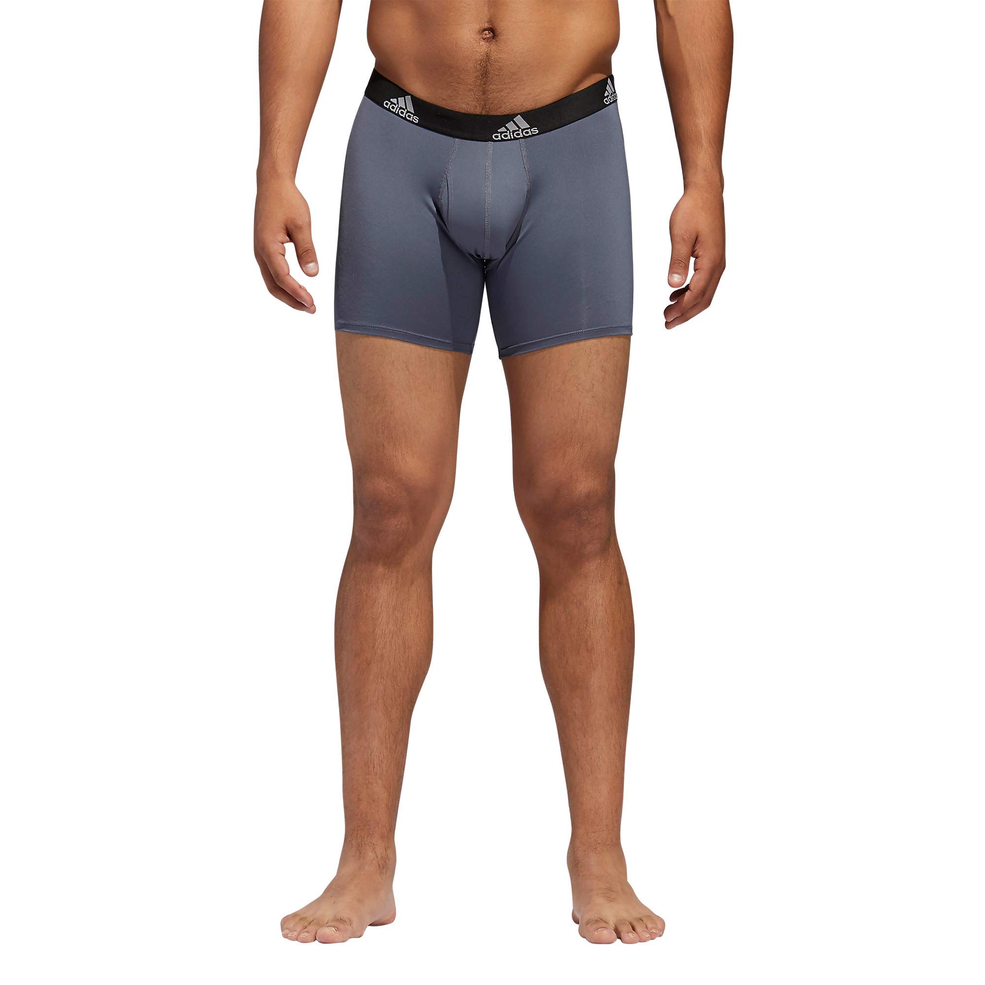 adidas Men's Microfiber Boxer Briefs Underwear (Multipack) Athletic Stretch-Fit