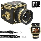 Vintage Digital Camera, 2.7K Retro Point and Shoot Camera for Beginners | 56MP Vintage Camera, 2" IPS HD Waist-Level Screen, Autofocus Retro Cameras, 16X Zoom Compact Camara for Teens