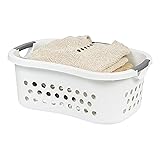 IRIS USA 50L Plastic Hip Hold Laundry Basket with