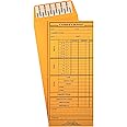 500 Cashier Depot EZ400S Cashier's Deposit Report Envelope, 4 1/8" x 9 1/2", Sturdy 24lb. Brown Kraft, Peel & Seal Flap, 500/Box