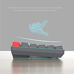 MageGee 100 Keys Mechanical Gaming Keyboard, Red