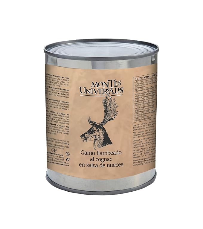 Gamo flambeado al cognac en salsa de nueces Montes Universales ...