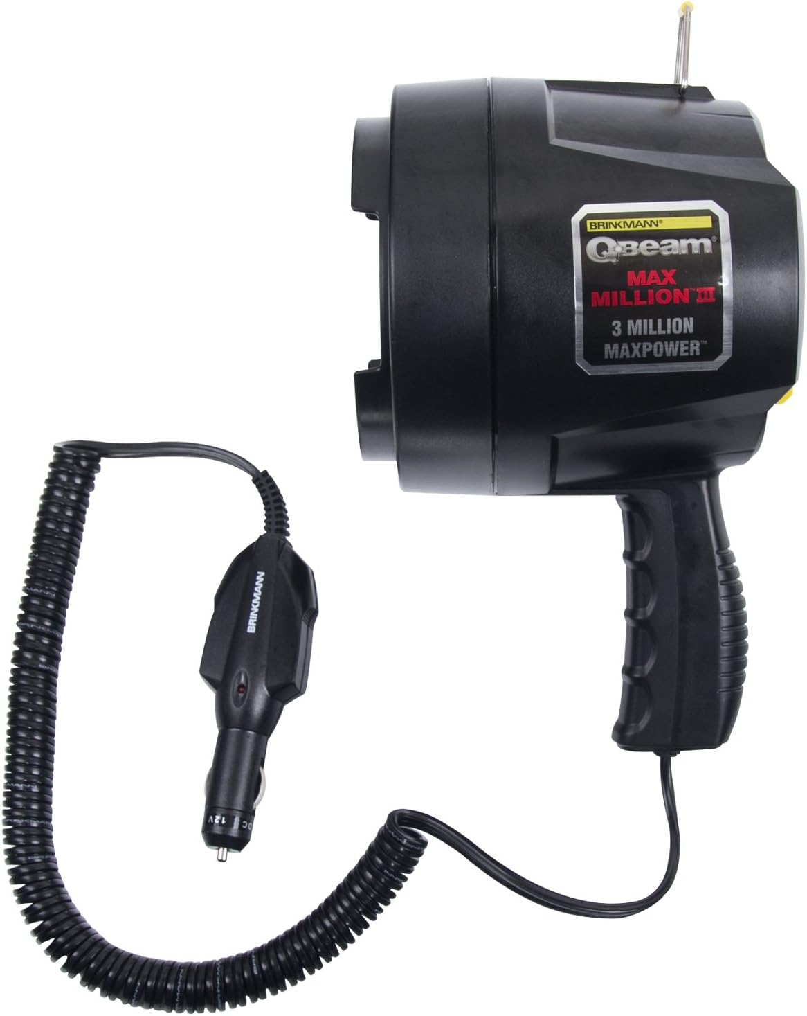 Brinkmann Qbeam Max Million III 3 Million Maxpower Spotlight, Powerful 1200 Lumen Spotlight Bright Portable High Intensity Halogen Spotlight Offroad Automotive/Emergency/Boating 800-2301-0 - - 