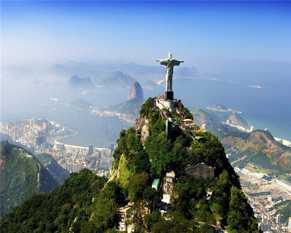 YKJPD Jigsaw Puzzle 500 Piece Brazil,Statue,Savior,Puzzle Diy Kit Wooden Toy Unique Gift Home Decor