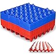 DETODDA 16PCS Plastic Egg Tray Egg Crates 30-Egg Flats, Stackable Egg Cartons Hold Multiple Eggs for Home Chicken Farmers, Plastic Egg Crate Farm Products for Storing, Sorting, Shipping Eggs