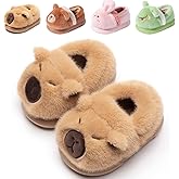Drecage Toddler Kids Slippers Girls Boys House Shoes Winter Slippers Plush Warm Soft with Cute Cartoon Design Indoor Shoes