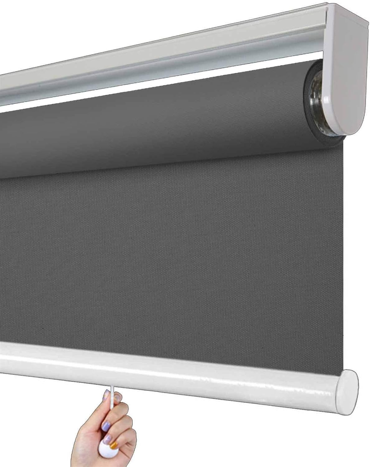 Amazon.com: JLXJ Roller Shades Grey Waterproof Blackout Roller Blind ...