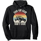 Vintage Retro Can Am Hair Dont Care Pullover Hoodie