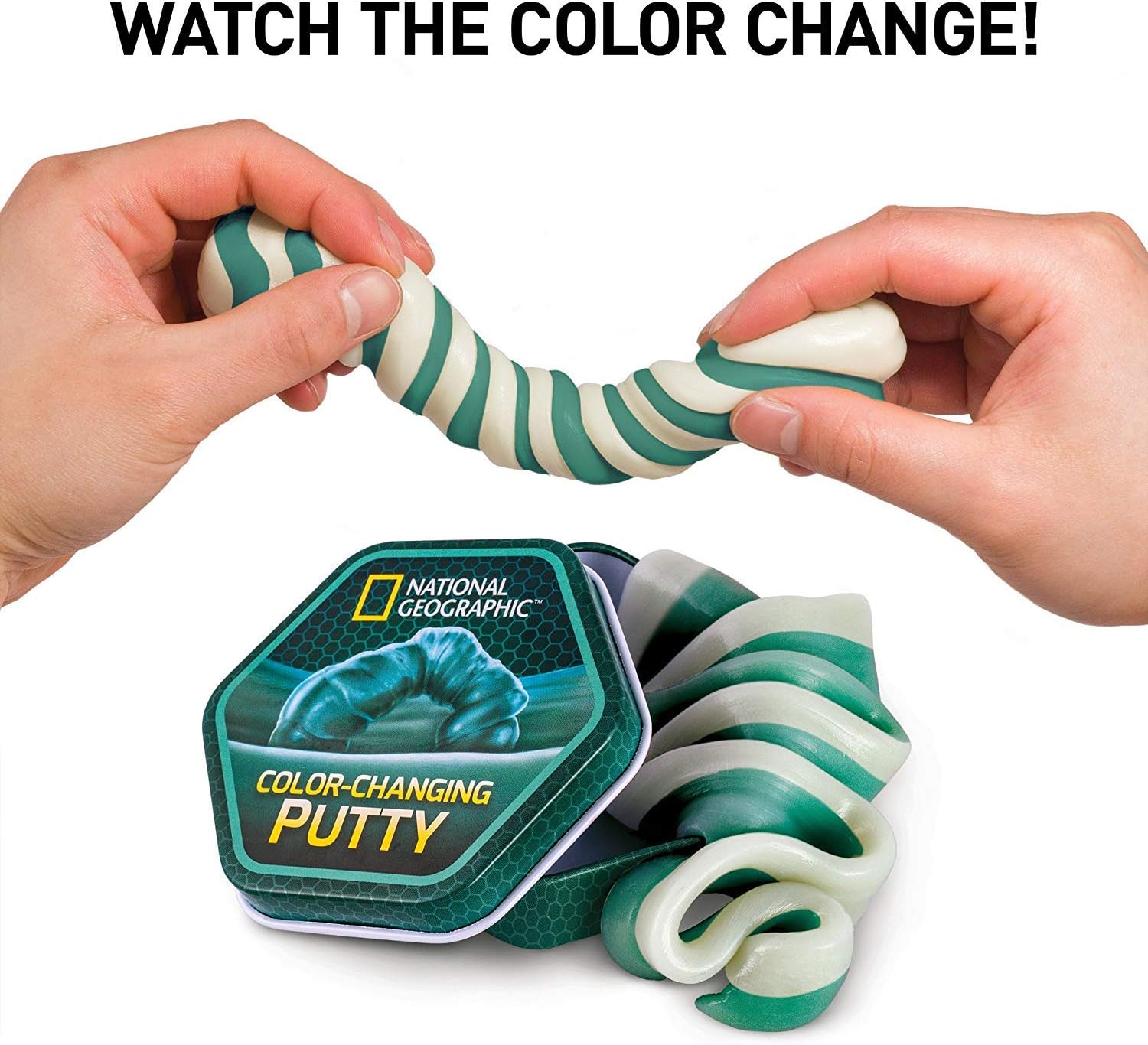 NATIONAL GEOGRAPHIC Mega Slime Kit & Putty Lab - 4 Types of Amazing Slime For Girls & Boys Plus 4 Types of Putty Including Magnetic Putty, Fluffy Slime & Glow-in-the-Dark Putty: Toys & Games