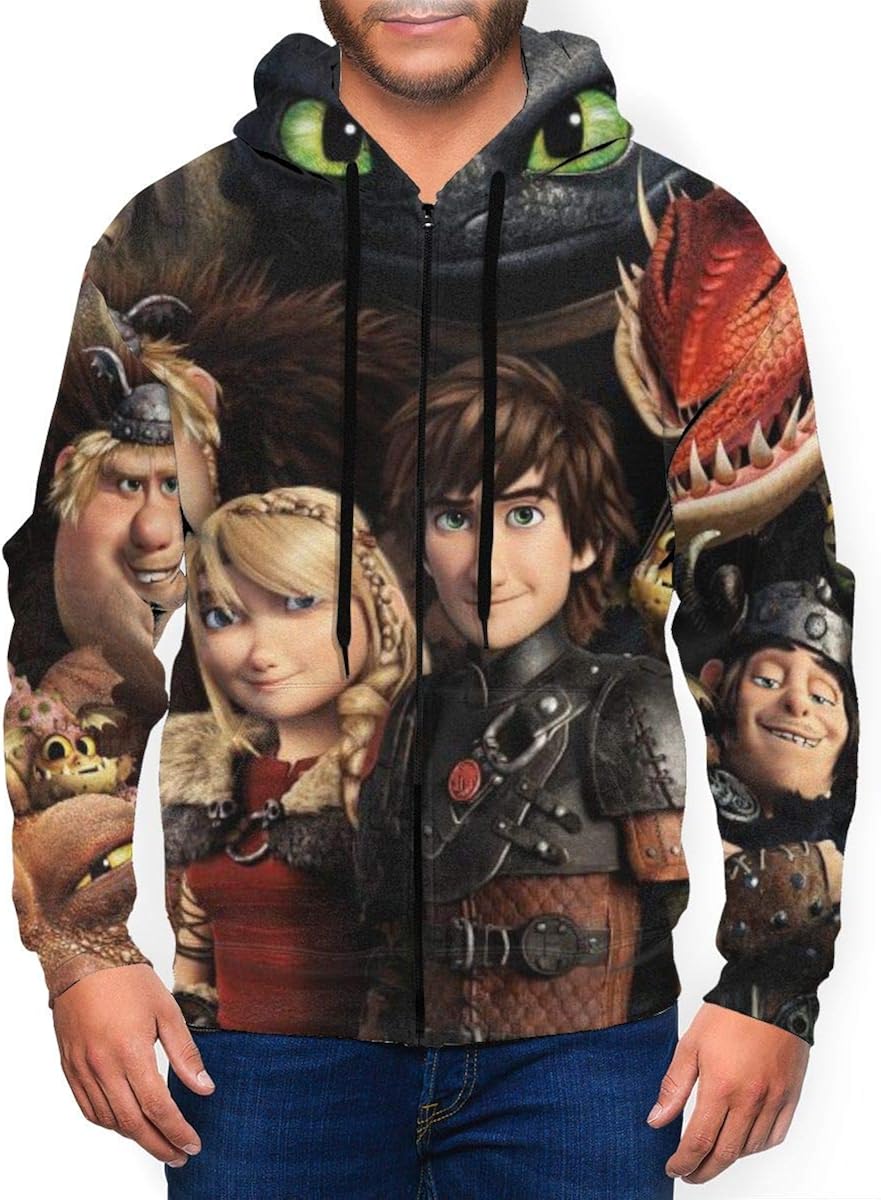 dragon zip up hoodie