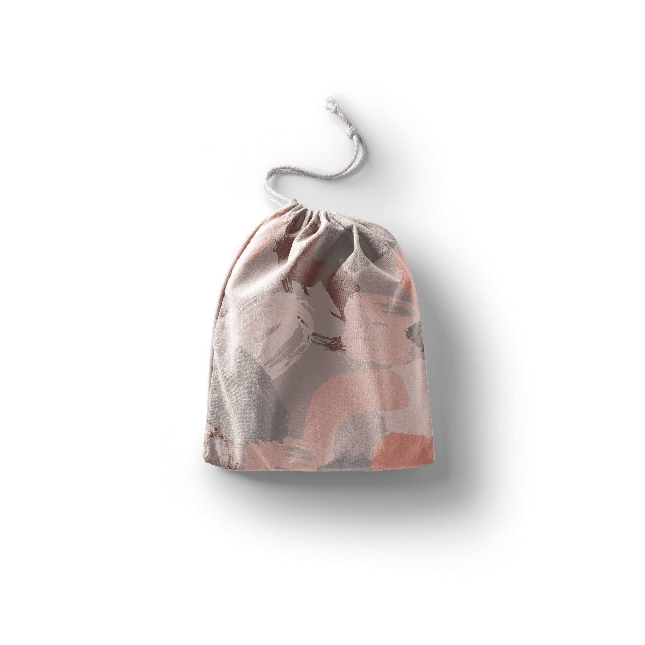 Bonamaison Printed Cotton Produce Bag with Drawstring, Reusable Grocery Bag, Biodegradable Eco-Friendly Bags, Travel Pouch, Sachet Bags, Shopping Bag, Eco Friendly, Foldable, Size: 30x40 Cm