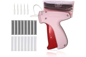 MAGIDUCK Stitch Gun for Clothes, Quick Clothing Fixer, Mini Stitch Gun with Storage Box, Tagging Gun for Clothes, Sewing Gun Quick Clothing Fixer with 6 Needles 2000 Pcs 5mm Fasteners(Pink)