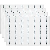 Boho Placemats Set of 4, Heat Resistant Placemats Wrinkle Free Place Mats for Dining Table, Blue and White Cotton Linen Table Mats for Indoor & Outdoor, 12x18 inch