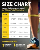 Cambivo 2 Pairs Calf Compression Sleeve Men Women Shin Splint Support view 2
