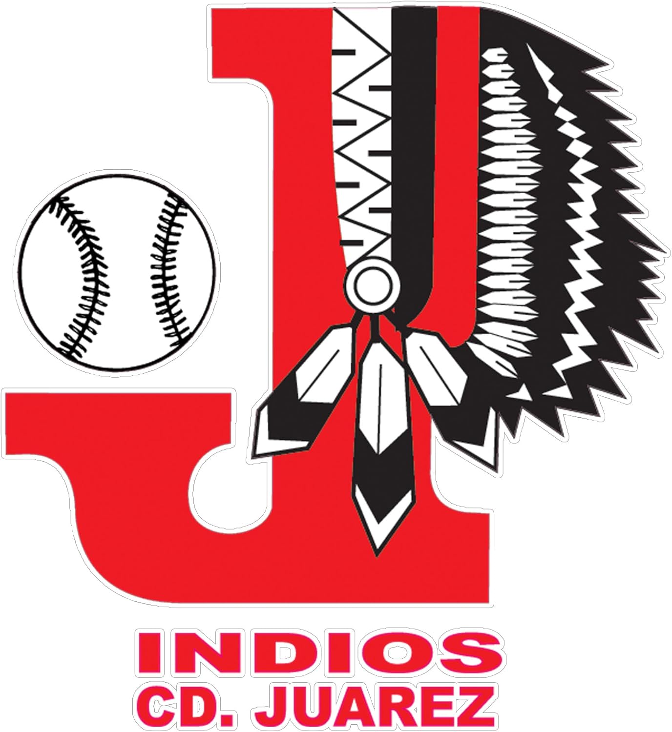 Arza Sports Indios C.D Juarez Baseball Team Car Decal