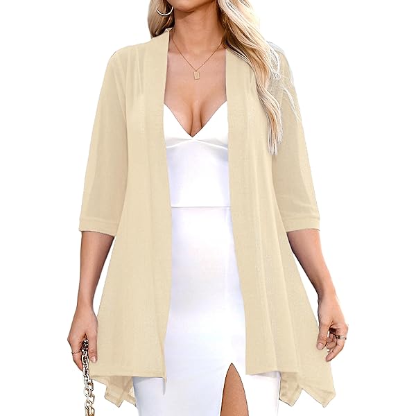 Amazon Ruffled Cardigan Sweater Womens Yellow Mustard Open Sweater