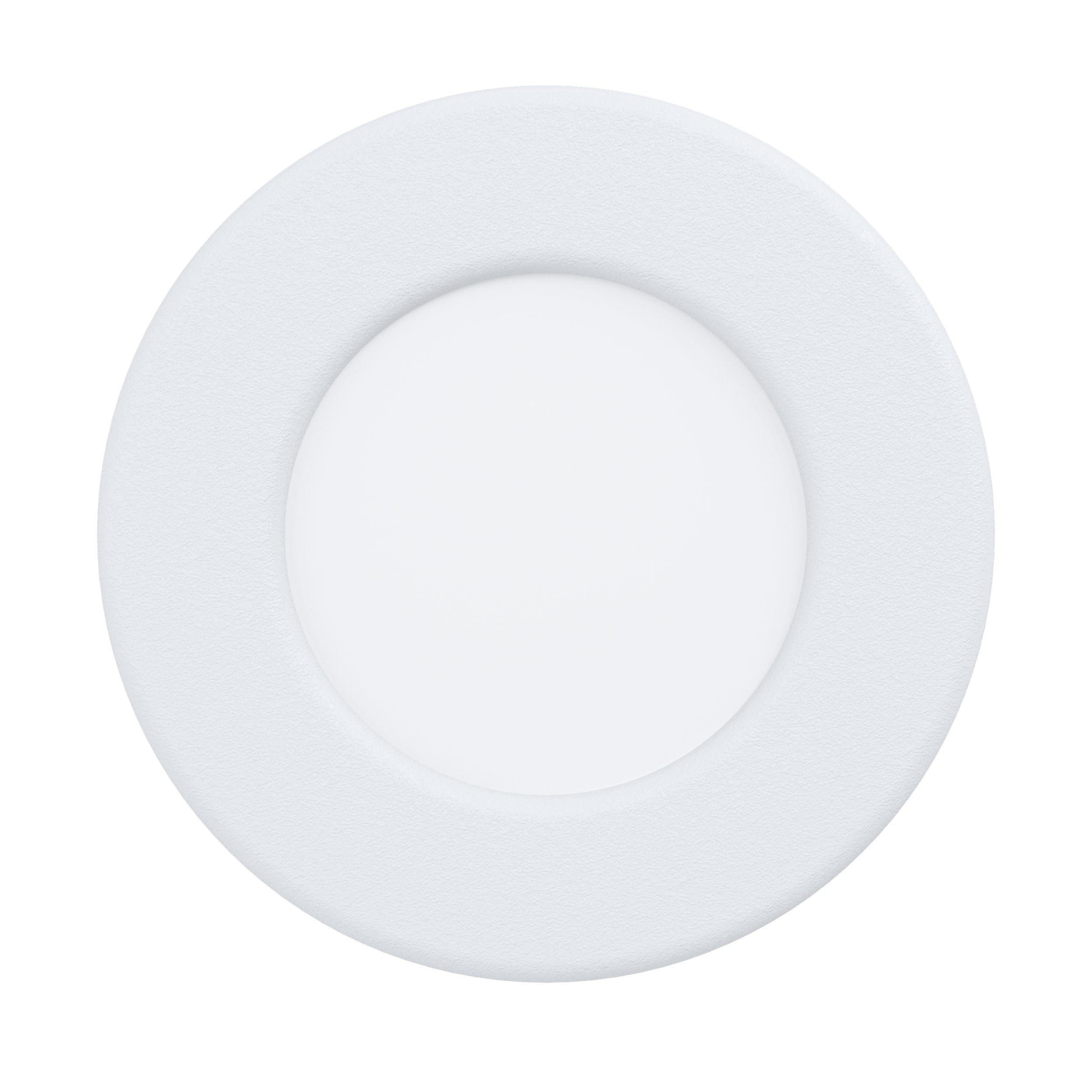 EGLO Fueva 5 LED Bathroom Recessed Spotlight Diameter 8.6 cm Steel and Plastic Surface Recessed Spotlight Flat Low Installation Depth 26 mm Warm White IP44