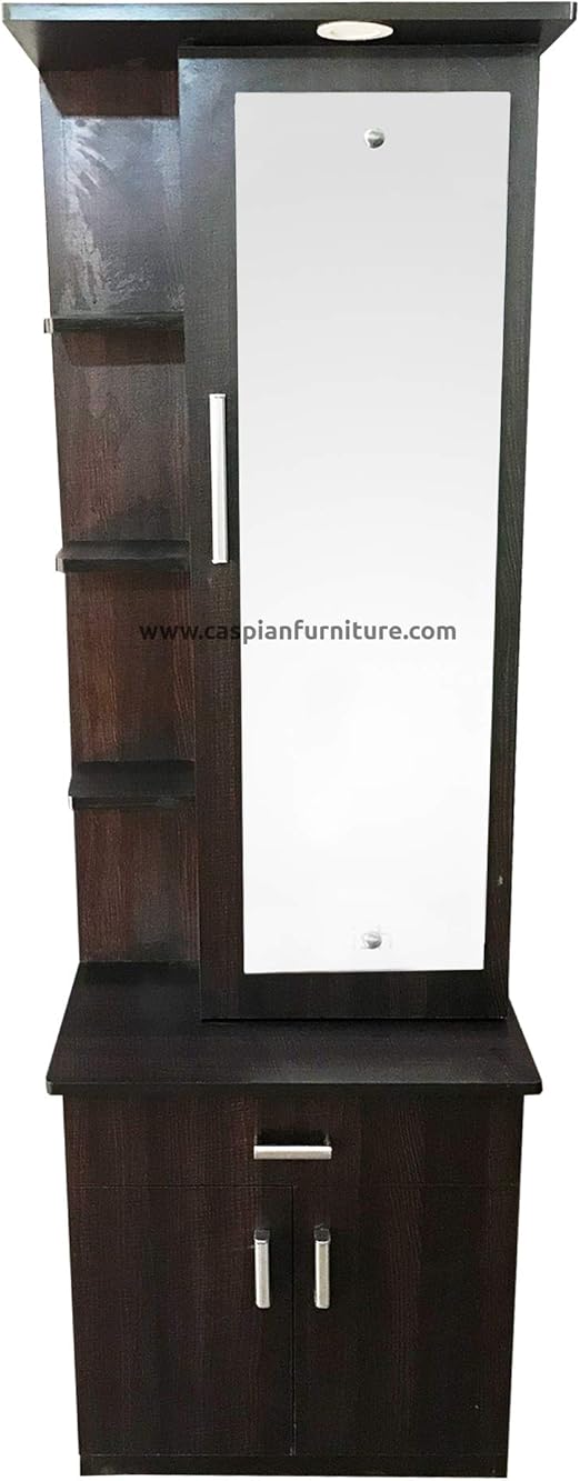 Caspian Furniture Engineered Wood Dressing Table with Mirror,Storage