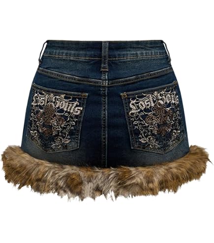 Amazon.com: GHJCFVBS Sexy Jean Skirts for Women High Waisted