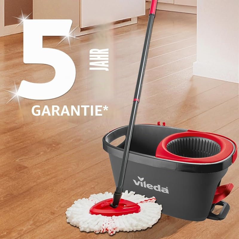 Turbo 2in1 Wischmopp-Set mit Fußpedal, Teleskopstiel