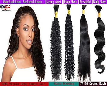 Amazon Com Ustar Hot Selling High Grade Bulk Hair For Micro