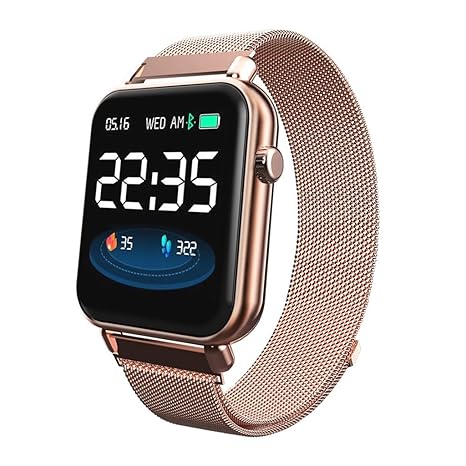 Tianya Y6 Pro Smart Watch aus Edelstahl Gürtel, Wasserdichte Bluetooth Smart Watch-Herzfrequenz-Überwachungskamerad für iOS A
