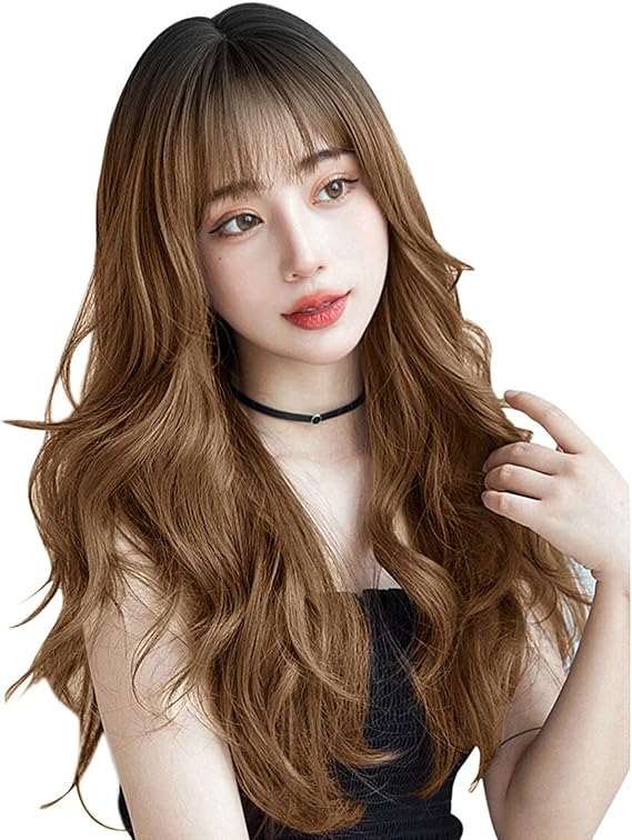 Amazon ウィッグ ロング Candybay ウェーブ 巻き髪 エクウイッグ かつら 女性 カール レディース フルウイッグ 前髪 女装 耐熱 自然 通気 フルウィッグ フルウィッグ 通販