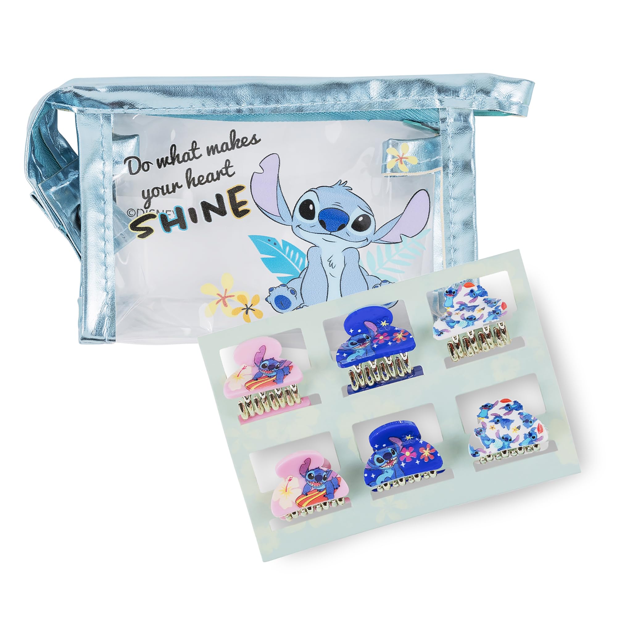 Disney Lilo & Stitch Girls Toiletry Travel Bag and Hair Clip Set VS701081L.PH