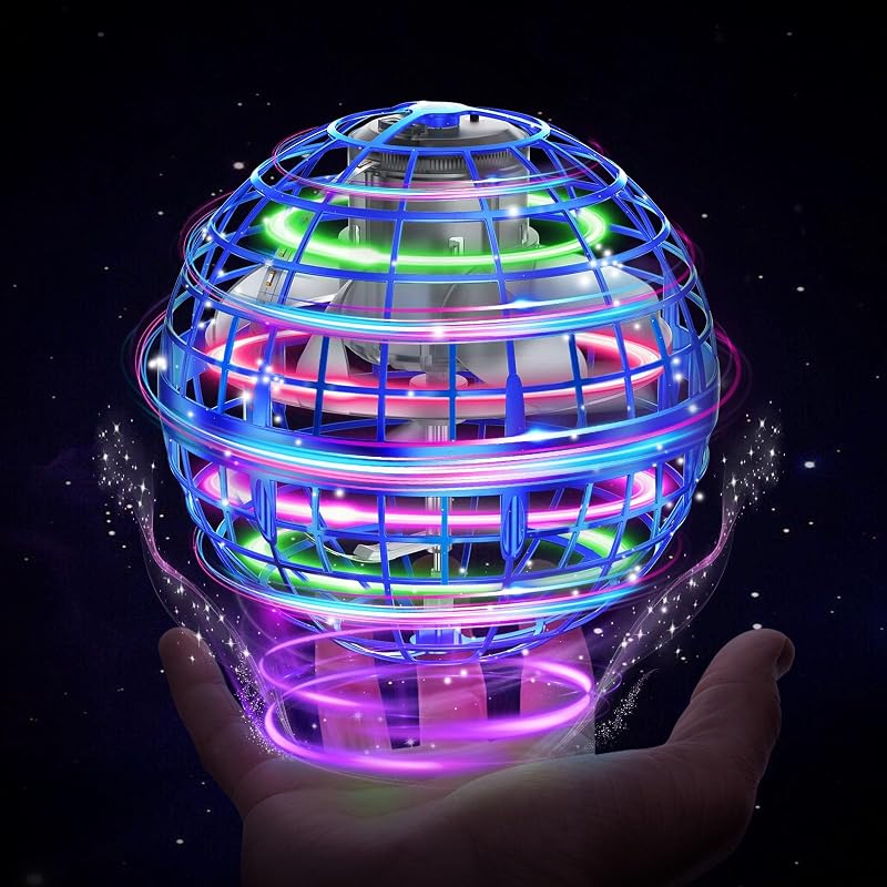XINHOME Flying Ball Orb Toys 2026 RGB LED USB Rechargeable Indoor Drone