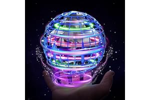 XINHOME Flying Ball Orb Toys Hover Soaring Flying Toy Globe Shape Magic Boomerang Spinner Hand Controller Mini Drone for Kids Adults Outdoor Indoor (Blue)