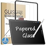Esanik 2 Pack Like Paper Glass Screen Protector for