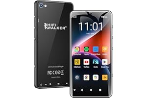 HIFI WALKER G7 Pro MP3 Player with Dual Cameras, Android 13, 3GB RAM+32GB ROM, Bluetooth 5.0, WiFi, 5.2" Touchscreen, Spotify, MP4 Music Player with Speaker, YouTube, Audible, 160GB Expandable